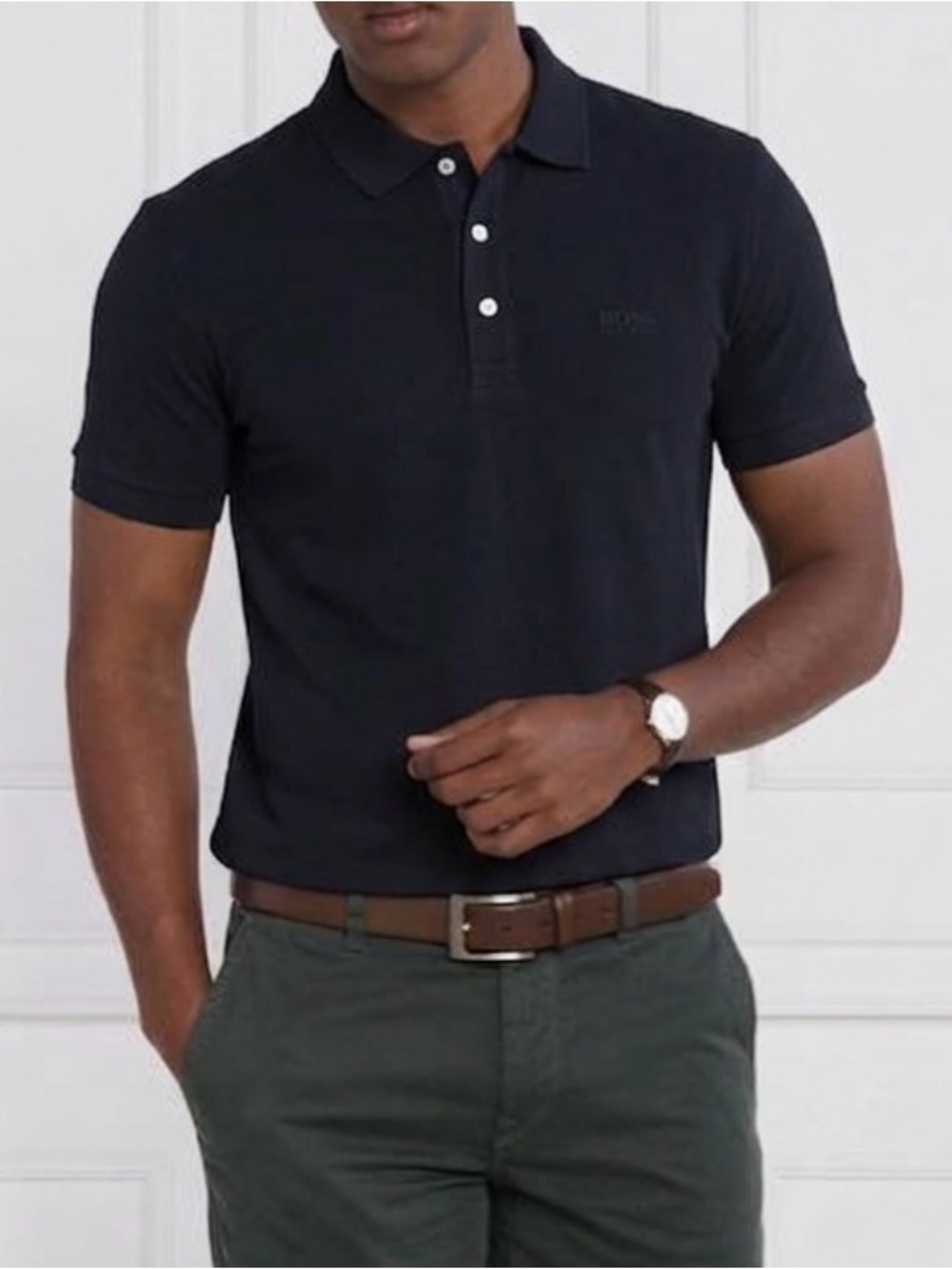 Boss cotton pique Polo Shirt